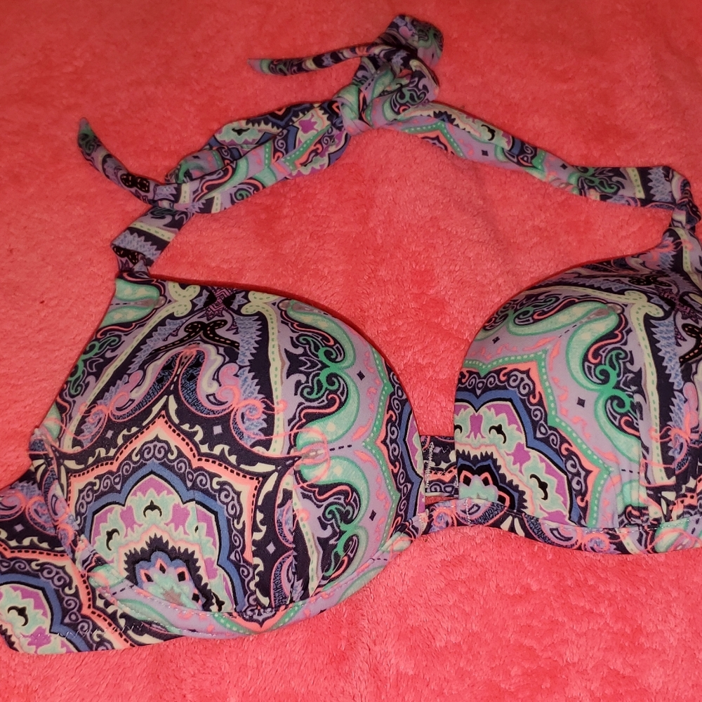 Victoria Secret Push-up Colorful Bikini Top